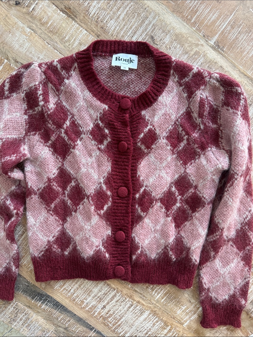 NEW Rouje Enzo Mohair Cardigan Size 36